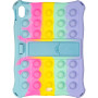 Cиликоновый чехол Galeo Pop It для Apple iPad Air 4/5 10.9" (2020/2022) Rainbow Light Blue