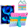 Силіконовый чохол Galeo Pop It для Apple iPad Air 4/5 10.9" (2020/2022) Rainbow Pink