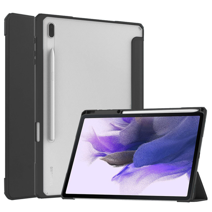Чохол Galeo Hybrid Case with S-Pen Holder для Samsung Galaxy Tab S7 FE / S7+ / S8+ Black