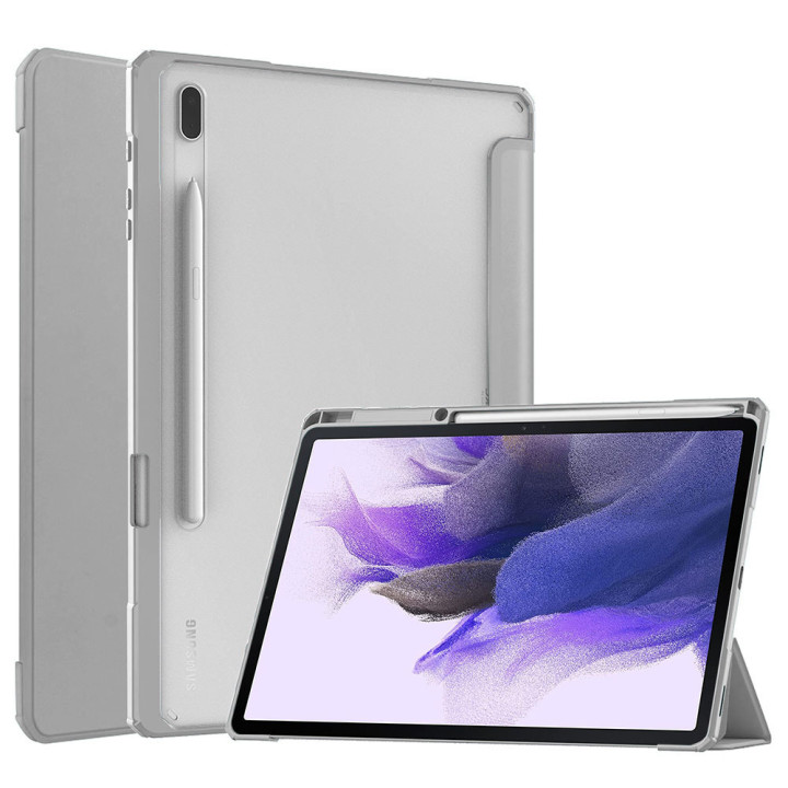 Чехол Galeo Hybrid Case with S-Pen Holder для Samsung Galaxy Tab S7 FE / S7+ / S8+ Grey