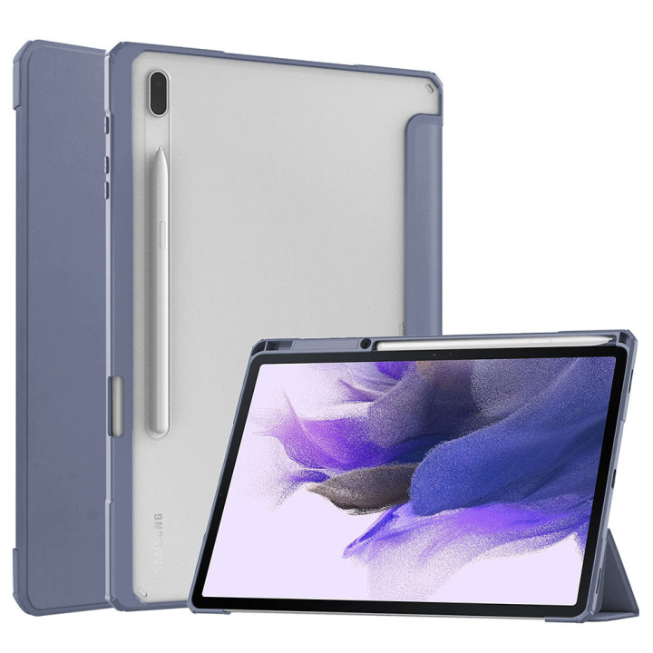 Чехол Galeo Hybrid Case with S-Pen Holder для Samsung Galaxy Tab S7 FE / S7+ / S8+ Heather