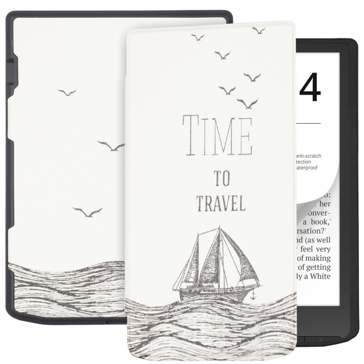 Чохол Galeo TPU Print для PocketBook InkPad 4 743G, InkPad Color 2 743C Travel Time