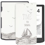 Чохол Galeo TPU Print для PocketBook InkPad 4 743G, InkPad Color 2 743C Travel Time