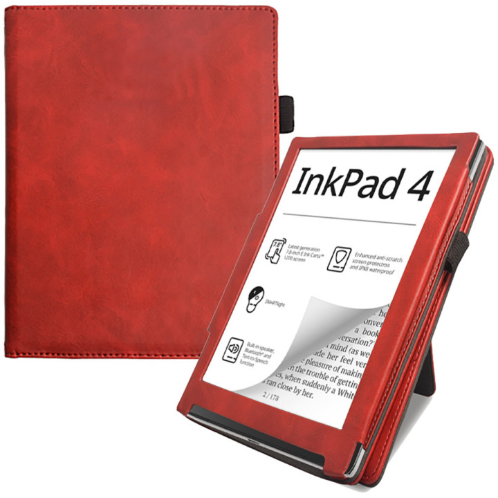 Чохол Galeo Vertical Leather Stand для Pocketbook Inkpad 4 743G, Inkpad Color 2 743C Red