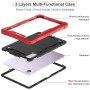 Противоударный чехол Galeo Defender для Xiaomi Redmi Pad SE 11" Black/Red