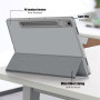Чохол Galeo Flex TPU Trifold для Lenovo Tab P12 12.7" TB-370FU Grey