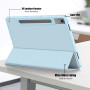 Чехол Galeo Flex TPU Trifold для Lenovo Tab P12 12.7" TB-370FU Light Blue