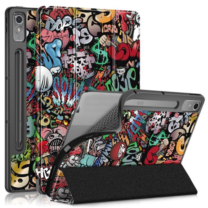Чохол Galeo Flex TPU Trifold для Lenovo Tab P12 12.7" TB-370FU Graffiti