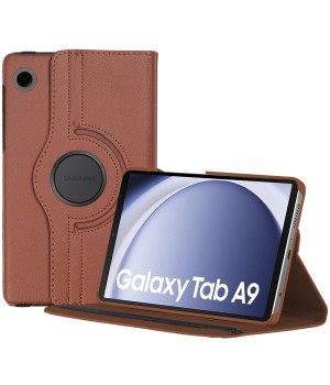 Поворотный чехол для Samsung Galaxy Tab A9 8.7 (2023) SM-X110, SM-X115 Brown