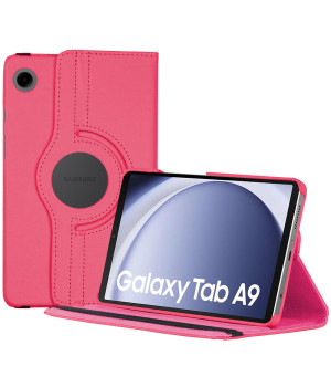 Поворотный чехол для Samsung Galaxy Tab A9 8.7 (2023) SM-X110, SM-X115 Hotpink