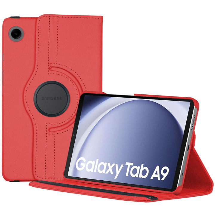 Поворотный чехол для Samsung Galaxy Tab A9 8.7 (2023) SM-X110, SM-X115 Red