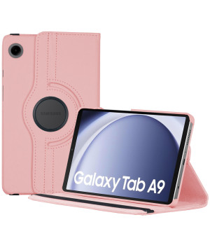 Поворотный чехол для Samsung Galaxy Tab A9 8.7 (2023) SM-X110, SM-X115 Pink