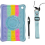 Силіконовий чохол Galeo Ring Handle для Samsung Galaxy Tab A9 Plus 11" SM-X210, SM-X215 Rainbow LB
