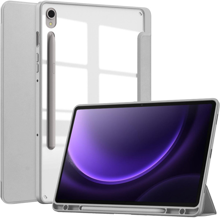 Чохол Galeo Hybrid Case with S Pen Holder для Samsung Galaxy Tab S9 / S9 FE / S10 FE Grey