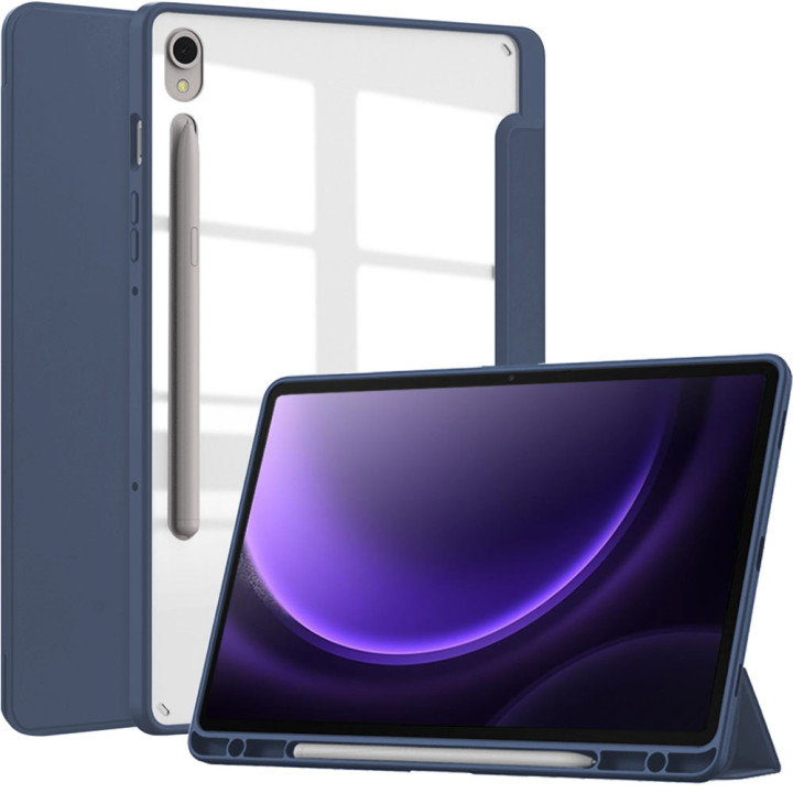 Чехол Galeo Hybrid Case with S Pen Holder для Samsung Galaxy Tab S9 / S9 FE / S10 FE Navy Blue