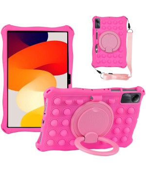 Силиконовый чехол Galeo Pop It with Ring Handle для Xiaomi Redmi Pad SE 11" Pink