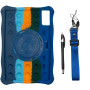 Силиконовый чехол Galeo Pop It with Ring Handle для Xiaomi Redmi Pad SE 11" Rainbow Dark Blue