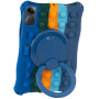 Силиконовый чехол Galeo Pop It with Ring Handle для Xiaomi Redmi Pad SE 11" Rainbow Dark Blue