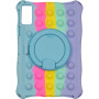 Силиконовый чехол Galeo Pop It with Ring Handle для Xiaomi Redmi Pad SE 11" Rainbow Light Blue