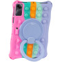 Силиконовый чехол Galeo Pop It with Ring Handle для Xiaomi Redmi Pad SE 11" Rainbow Pink