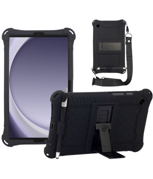 Силиконовый чехол Galeo Stand для Samsung Galaxy Tab A9 8.7 SM-X110, SM-X115 Black