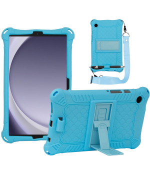 Силиконовый чехол Galeo Stand для Samsung Galaxy Tab A9 8.7 SM-X110, SM-X115 Blue