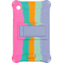 Силиконовый чехол Galeo Stand для Samsung Galaxy Tab A9 8.7 SM-X110, SM-X115 Rainbow Pink