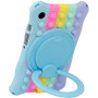 Силиконовый чехол Galeo Ring Handle для Samsung Galaxy Tab A9 8.7 SM-X110, SM-X115 Rainbow LB