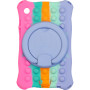 Силиконовый чехол Galeo Ring Handle для Samsung Galaxy Tab A9 8.7 SM-X110, SM-X115 Rainbow Pink
