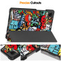 Чехол Slimline Print для Samsung Galaxy Tab A9 8.7" SM-X110, SM-X115 Graffiti