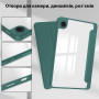 Чехол Galeo Hybrid Case with S-Pen Holder для Samsung Galaxy Tab A9 8.7" SM-X110, SM-X115 Dark Green