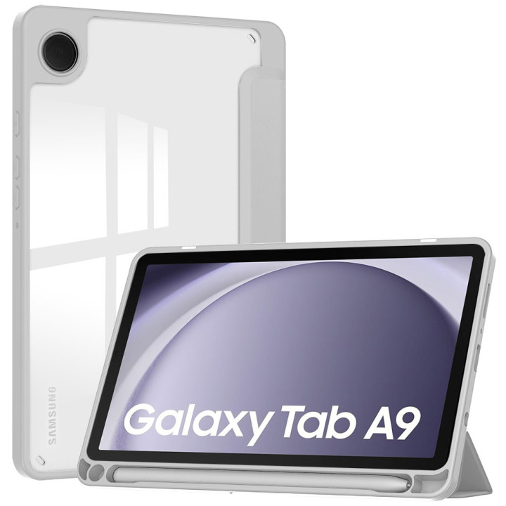 Чехол Galeo Hybrid Case with S-Pen Holder для Samsung Galaxy Tab A9 8.7" SM-X110, SM-X115 Grey