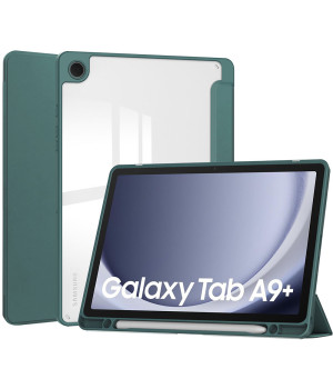 Чехол Galeo Hybrid Case with S-Pen Holder для Samsung Galaxy Tab A9 Plus SM-X210, SM-X216 Dark Green