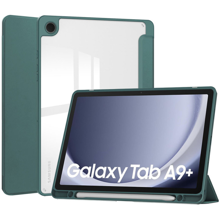 Чехол Galeo Hybrid Case with S-Pen Holder для Samsung Galaxy Tab A9 Plus SM-X210, SM-X216 Dark Green