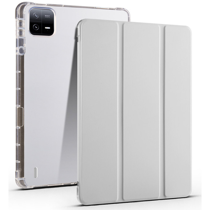 Чохол Galeo TPU Trifold with Stylus Holder для Xiaomi Pad 6 / Pad 6 Pro Grey