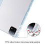 Чохол Galeo TPU Trifold with Stylus Holder для Xiaomi Pad 6 / Pad 6 Pro Light Blue