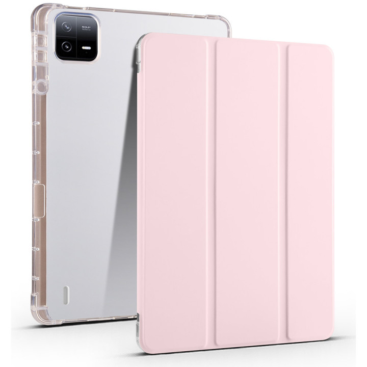 Чохол Galeo TPU Trifold with Stylus Holder для Xiaomi Pad 6 / Pad 6 Pro Pink