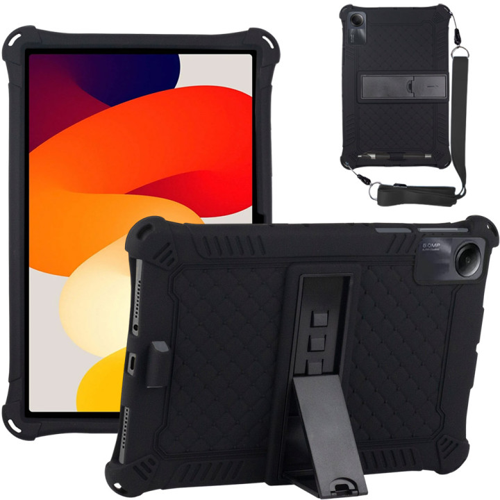 Силиконовый чехол Galeo Stand для Xiaomi Redmi Pad SE 11" Black