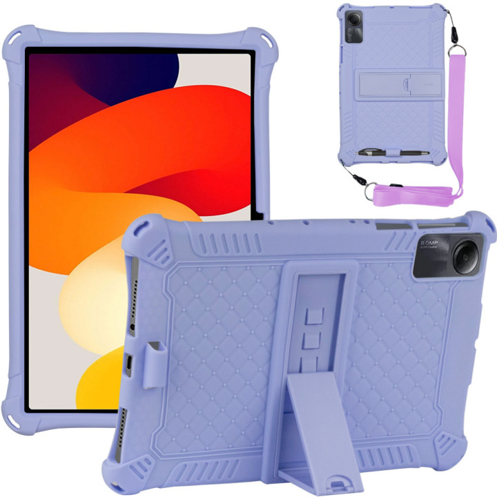 Силиконовый чехол Galeo Stand для Xiaomi Redmi Pad SE 11" Lilac