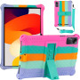 Силиконовый чехол Galeo Stand для Xiaomi Redmi Pad SE 11" Rainbow Pink