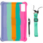 Силиконовый чехол Galeo Stand для Xiaomi Redmi Pad SE 11" Rainbow Pink
