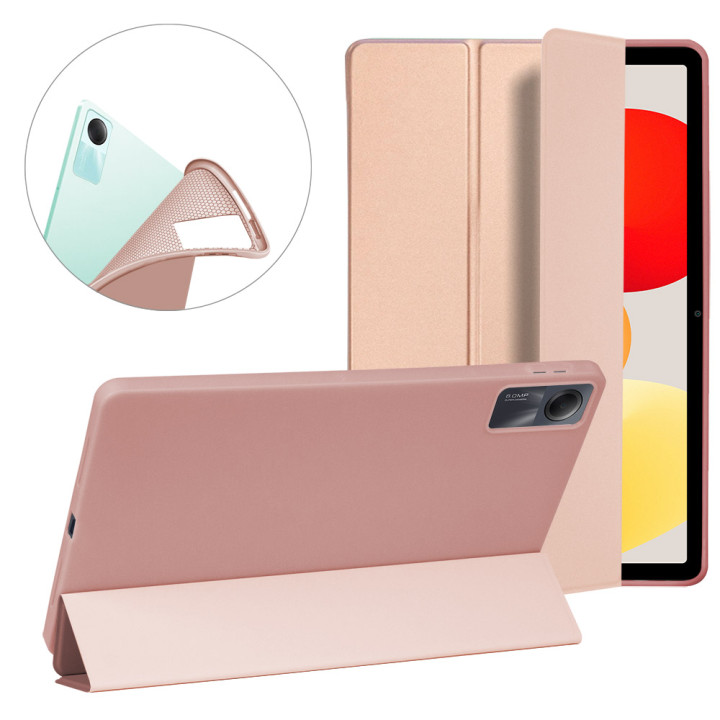 Чехол для Xiaomi Redmi Pad SE 11" (2023) Galeo Silicone Color Series Rose Gold