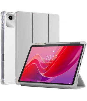 Чохол Galeo TPU Trifold with Stylus Holder для Lenovo Tab M11 / Xiaoxin Pad 2024 Grey