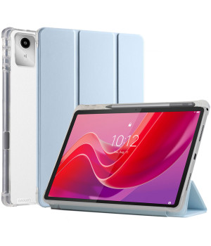 Чохол Galeo TPU Trifold with Stylus Holder для Lenovo Tab M11 / Xiaoxin Pad 2024 Light Blue
