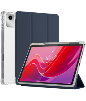 Чохол Galeo TPU Trifold with Stylus Holder для Lenovo Tab M11 / Xiaoxin Pad 2024 Navy Blue