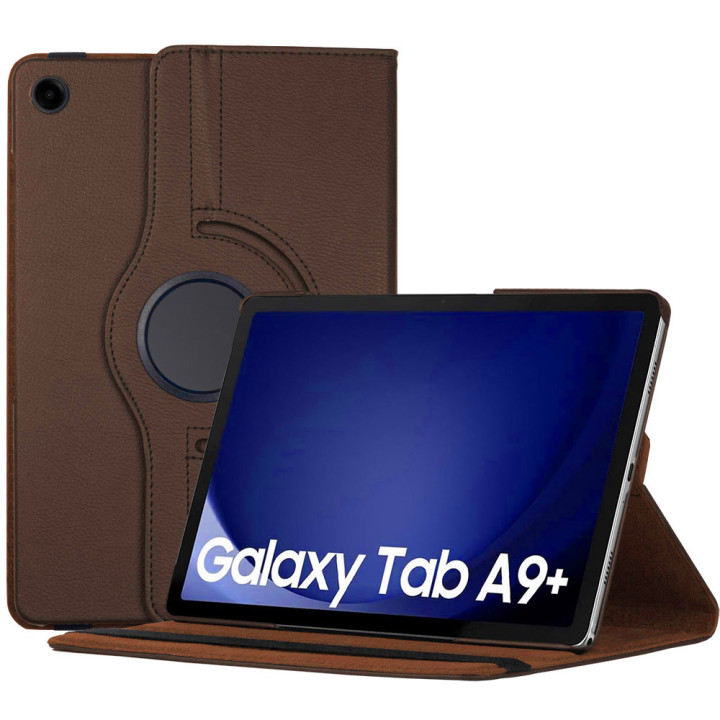 Поворотный чехол для Samsung Galaxy Tab A9 Plus 11" (2023) SM-X210, SM-X216 Brown