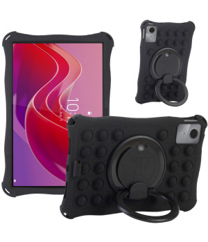 Силиконовый чехол Galeo Pop It with Ring Handle для Lenovo Tab M11 / Xiaoxin Pad 2024 Black