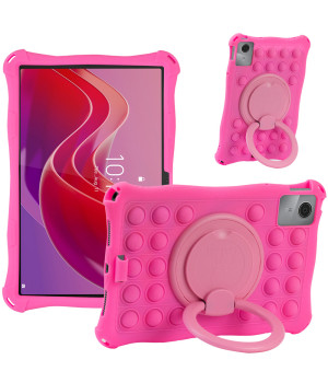 Силіконовый чохол Galeo Pop It with Ring Handle для Lenovo Tab M11 / Xiaoxin Pad 2024 Pink