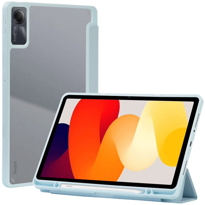 Чехол Galeo Hybrid Case with Stylus Holder для Xiaomi Redmi Pad SE 11" Light Blue