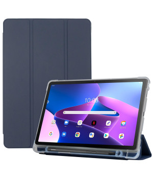 Чохол Galeo TPU Trifold with Stylus Holder для Lenovo Tab M10 Plus 3rd Gen TB-125, TB-128 Navy Blue